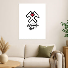 Lade das Bild in den Galerie-Viewer, „Glück Auf“ – Retro Poster mit Geschichte & Herz