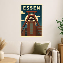 Lade das Bild in den Galerie-Viewer, Retro Poster Zeche Zollverein Essen – 70er Style