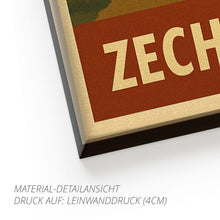 Lade das Bild in den Galerie-Viewer, Zeche Sterkrade Oberhausen – Retro Poster im 70er-Look
