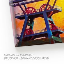 Lade das Bild in den Galerie-Viewer, Ruhrpott Förderturm in Öl - Premiumdruck