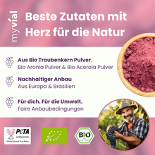 Lade das Bild in den Galerie-Viewer, Bio OPC Kapseln – Mit Traubenkern, Aroniapulver & Vitamin C