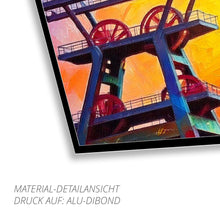 Lade das Bild in den Galerie-Viewer, Ruhrpott Förderturm in Öl - Premiumdruck