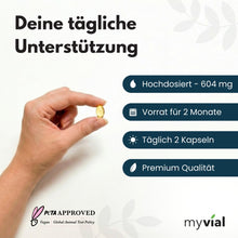 Lade das Bild in den Galerie-Viewer, Omega 3 Kapseln aus Algenöl - Vegan
