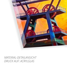Lade das Bild in den Galerie-Viewer, Ruhrpott Förderturm in Öl - Premiumdruck