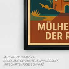 Lade das Bild in den Galerie-Viewer, Retro Poster Camera Obscura Mülheim – 70er Style