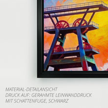 Lade das Bild in den Galerie-Viewer, Ruhrpott Förderturm in Öl - Premiumdruck