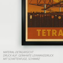 Lade das Bild in den Galerie-Viewer, Tetraeder Bottrop – Retro Poster im 70er-Stil