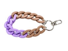 Lade das Bild in den Galerie-Viewer, Schlüsselanhänger mit Karabiner "RUBBER EDITION" Beige/Lila