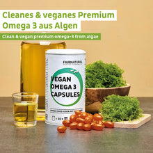 Lade das Bild in den Galerie-Viewer, Vegan Omega 3 Kapseln aus Algen