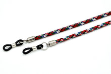 Lade das Bild in den Galerie-Viewer, Brillenband 3,8mm Camouflage Rot Blau