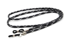 Lade das Bild in den Galerie-Viewer, Brillenband 3,8mm Grau Silber Glitter
