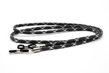 Lade das Bild in den Galerie-Viewer, Brillenband 3,8mm Grau Silber Glitter