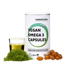 Lade das Bild in den Galerie-Viewer, Vegan Omega 3 Kapseln aus Algen