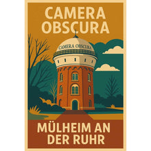 Lade das Bild in den Galerie-Viewer, Retro Poster Camera Obscura Mülheim – 70er Style