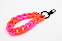 Lade das Bild in den Galerie-Viewer, Schlüsselanhänger mit Karabiner "RUBBER EDITION" Neon Orange/Pink