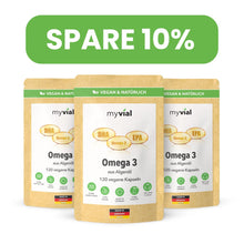 Lade das Bild in den Galerie-Viewer, Omega 3 Kapseln aus Algenöl - Vegan