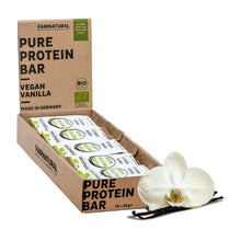 Lade das Bild in den Galerie-Viewer, Bio Proteinriegel Vegan Vanille ohne Soja