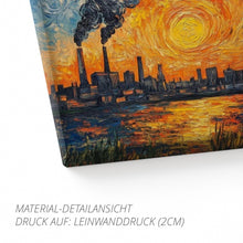 Lade das Bild in den Galerie-Viewer, Ruhrpott Sundowner in Öl-Premiumdruck