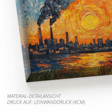 Lade das Bild in den Galerie-Viewer, Ruhrpott Sundowner in Öl-Premiumdruck