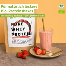 Lade das Bild in den Galerie-Viewer, Bio Whey Protein Pulver Erdbeere