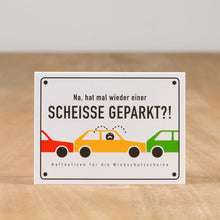 Lade das Bild in den Galerie-Viewer, "SCHEISSE GEPARKT?" – Die perfekte Haftnotiz für Falschparker!