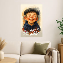 Lade das Bild in den Galerie-Viewer, Retro Poster Ruhrpott-Kind (Junge) – 70er Style
