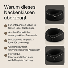Lade das Bild in den Galerie-Viewer, Nackenkissen für erholsamen Schlaf nach der Haartransplantation – kompakt, komfortabel &amp; ideal für Reisen
