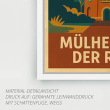 Lade das Bild in den Galerie-Viewer, Retro Poster Camera Obscura Mülheim – 70er Style
