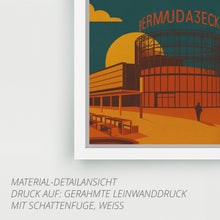 Lade das Bild in den Galerie-Viewer, Bermuda3Eck Bochum – Retro Poster im 70er-Stil
