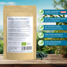 Lade das Bild in den Galerie-Viewer, Bio Spirulina Tabletten Presslinge
