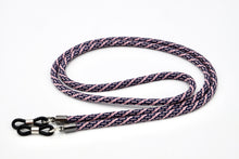 Lade das Bild in den Galerie-Viewer, Brillenband 3,8mm Rosa Blau Gemustert
