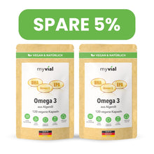 Lade das Bild in den Galerie-Viewer, Omega 3 Kapseln aus Algenöl - Vegan

