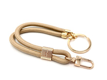 Lade das Bild in den Galerie-Viewer, Schlüsselanhänger aus Seil mit Karabiner Beige
