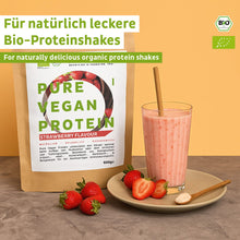 Lade das Bild in den Galerie-Viewer, Bio Veganes Proteinpulver Erdbeere ohne Soja
