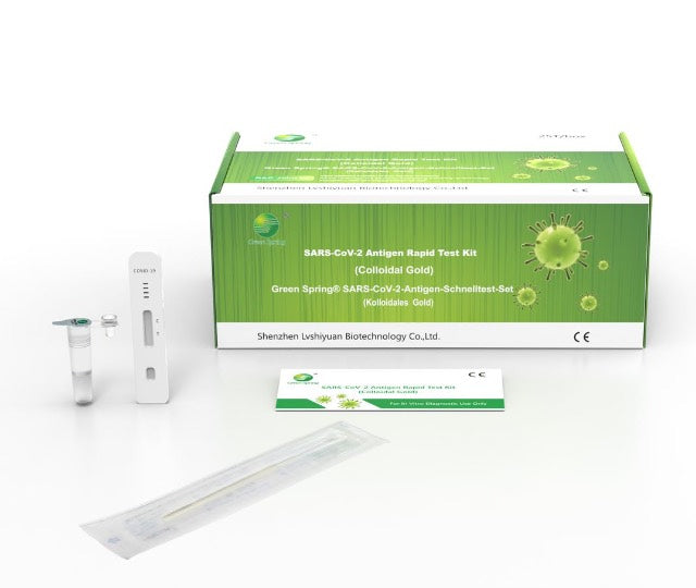 Green Spring SARS-CoV-2-Antigen-Schnelltest-Set (kolloidales Gold)