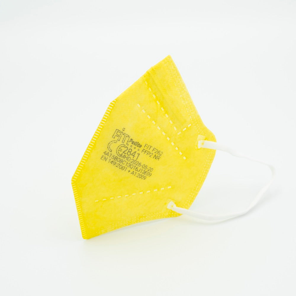 10x Kleine FFP2 Maske Made in Germany - Gelb