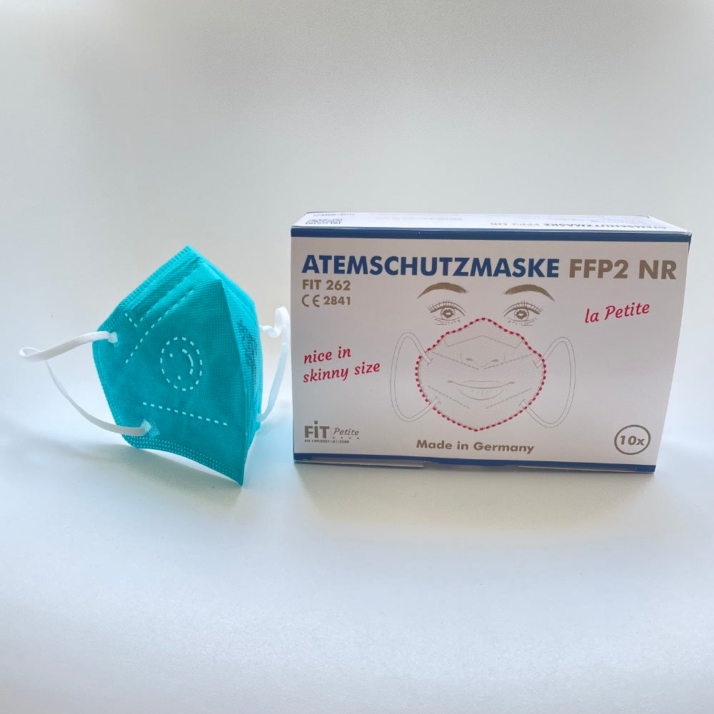 10x Kleine FFP2 Maske Made in Germany - Medical Green